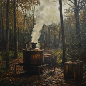 the oil is extracted via steam distillation from the wood of the trees