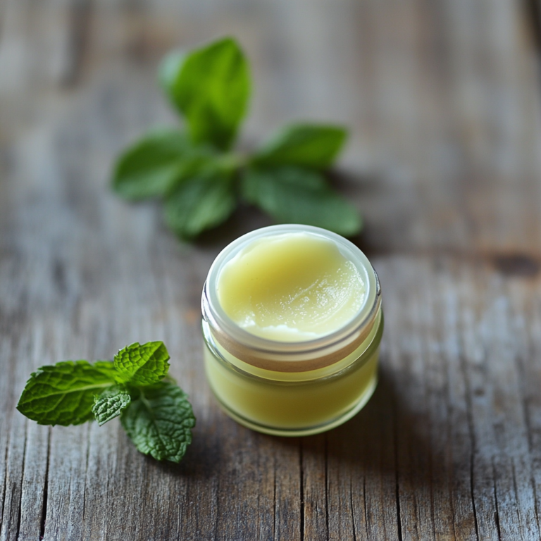 Hydrating Homemade peppermint Lip Balm