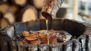 The oil is extracted through steam distillation, capturing the pure essence of this treasured bark