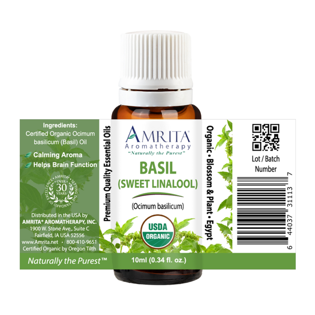 Basil Sweet Linalool Organic Essential Oil