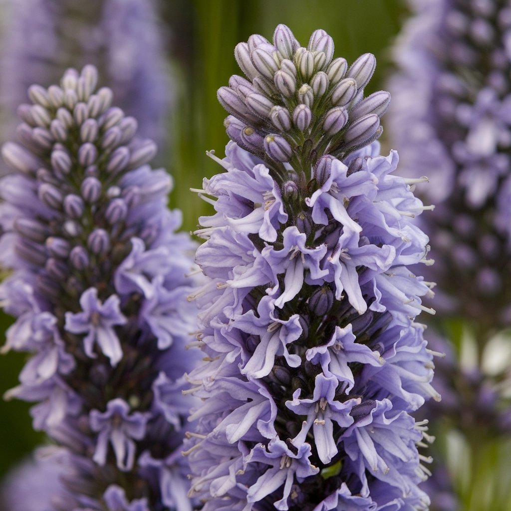 Close-up of Lavandin Grosso flowers with a focus on their color and texture.