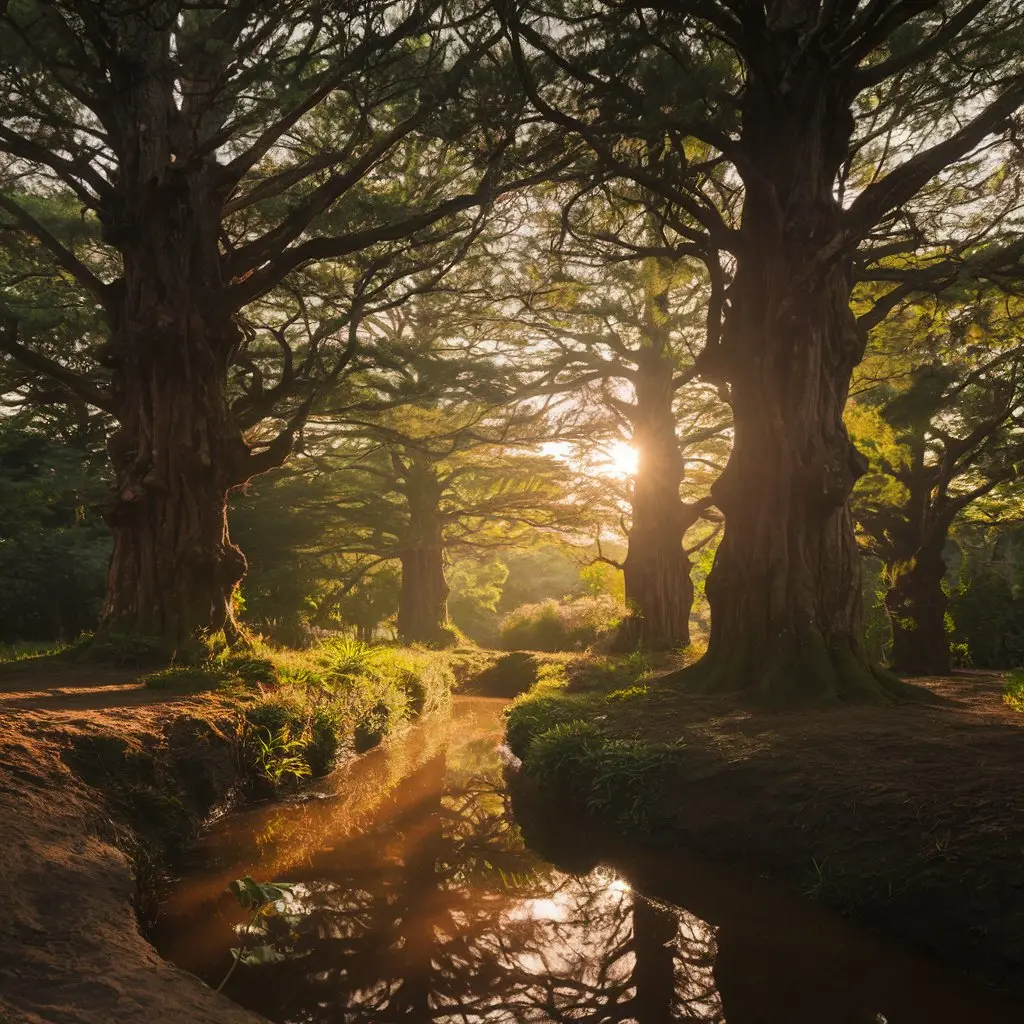 An ancient forest in Tamil Nadu with Santalum album trees—illustrates heritage and natural origins of Sandalwood oil.